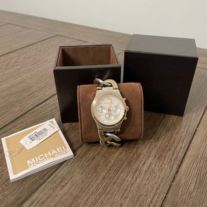 Michael Kors Stainless Steel Gold/Sliver Link Watch